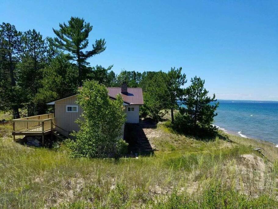 View of the East side of the cabin