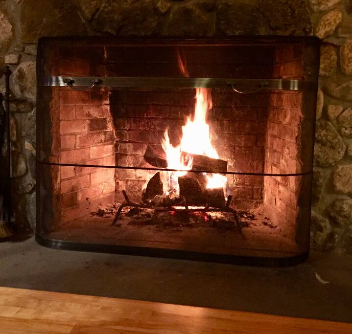 Drink cocoa and play games in front of the fire.