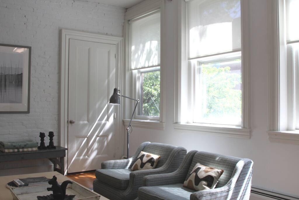 Big windows - lots of light.