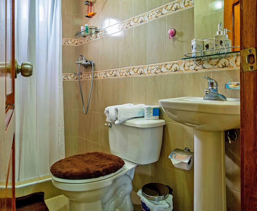 baño confortable