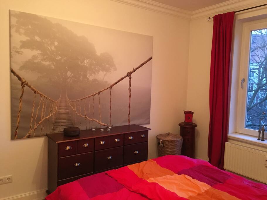 View from the bed