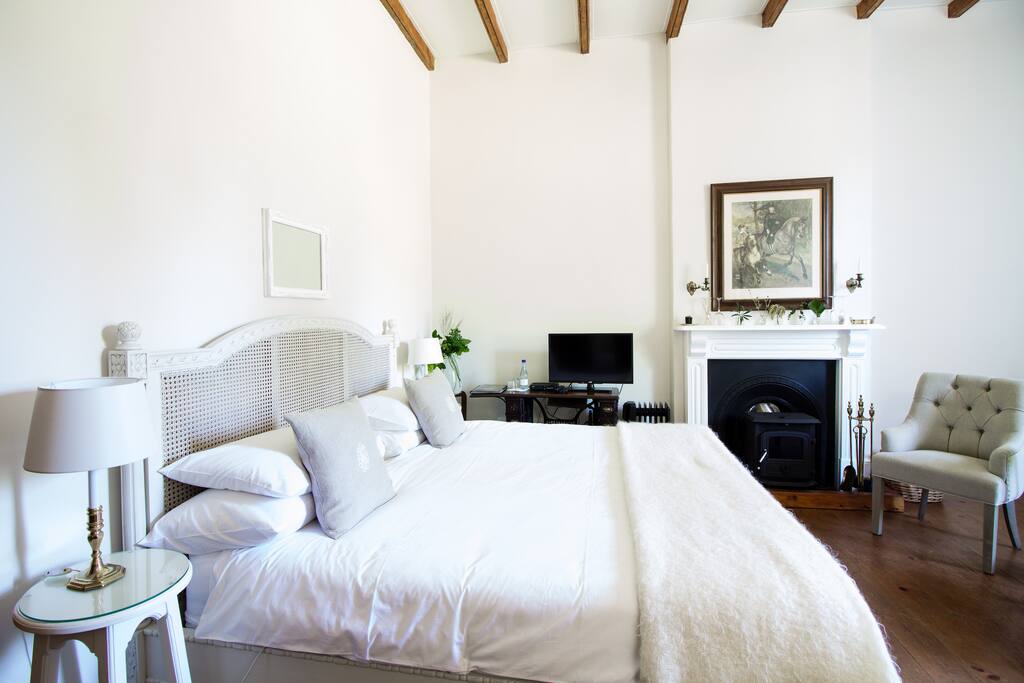 Room 1 with king sized bed ; in main house