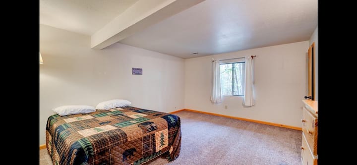 Lower level - Bedroom #4 with one queen size bed