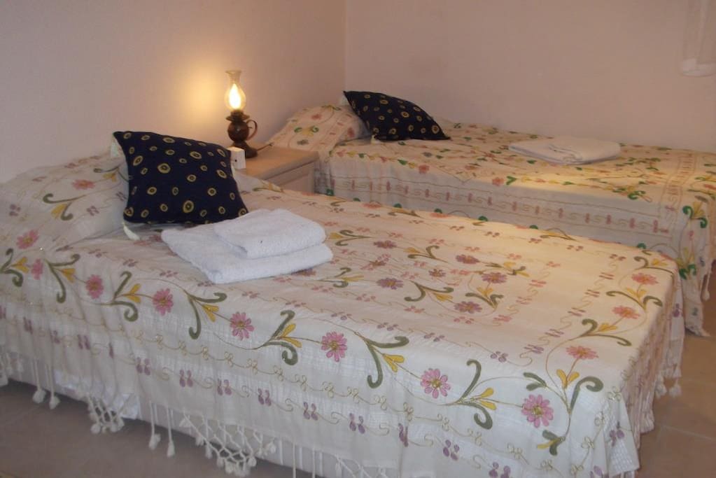 Air conditioned twin bedroom