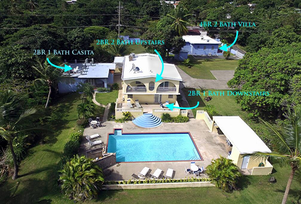 Aerial view of Casa Ladera