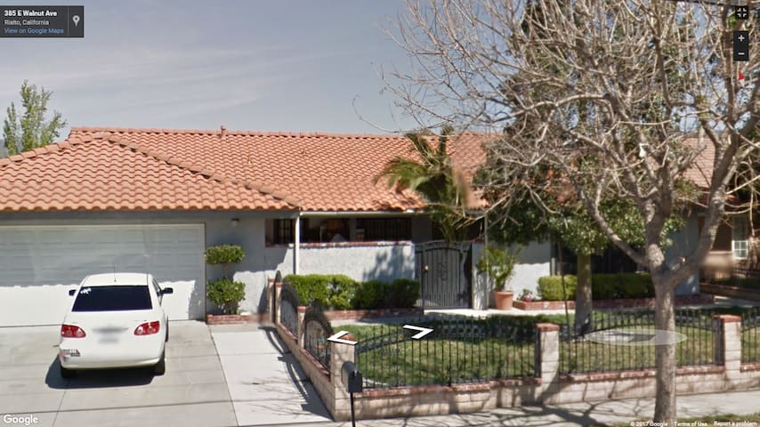 Spanish style home in suburbs