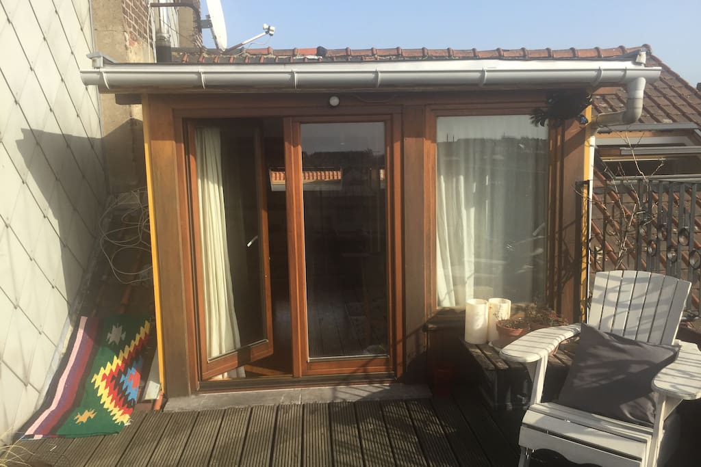 terrasse with a view on Brussels