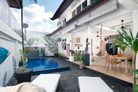 New! Seminyak, 1 Bed Private Pool, Walk to Beach