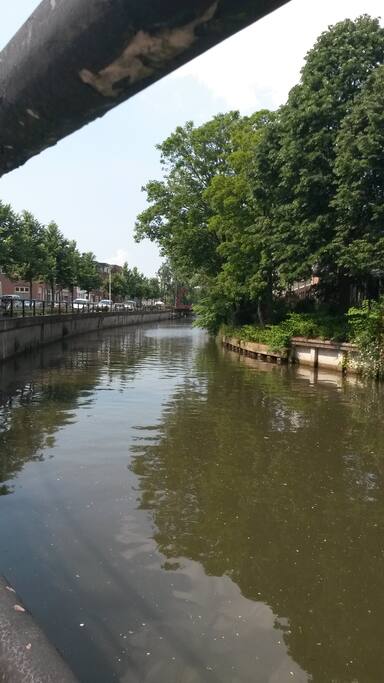 Just follow the river in to city center...