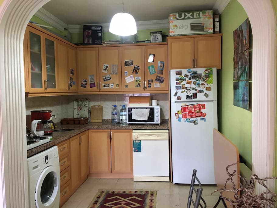 Shared kitchen. All equipments are available.