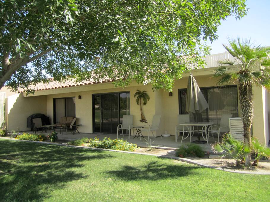All 3 areas have a sliding door to the patio