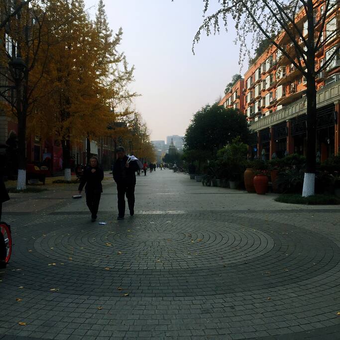 步行街全景