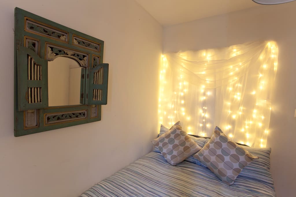 Night view of this magical bedroom