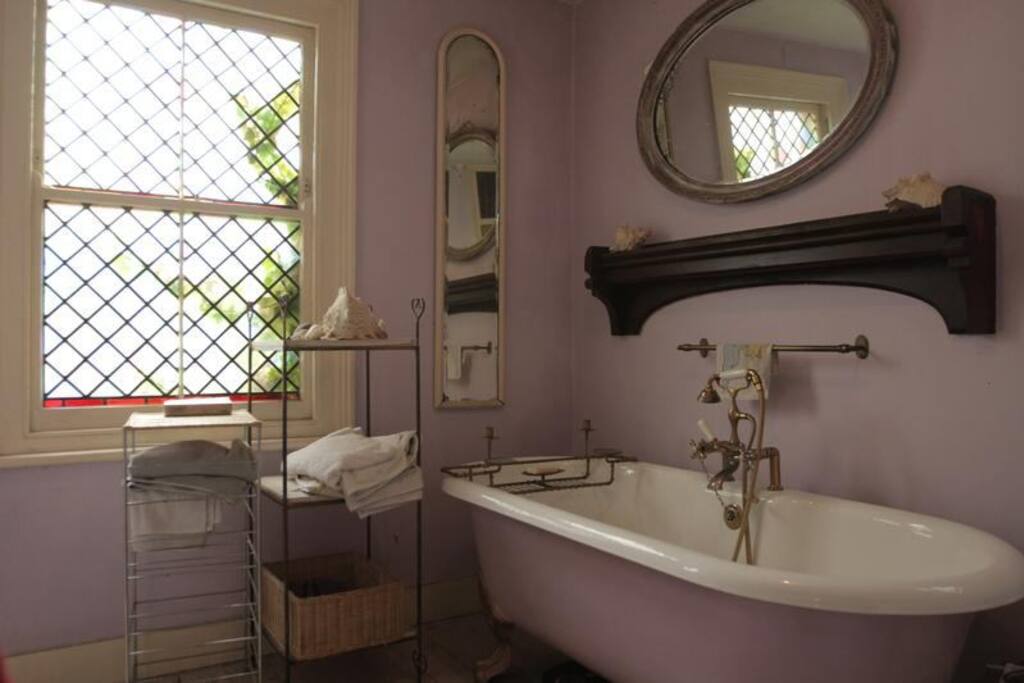 Bathroom - huge and gorgeous with a walk-in shower, bath with feet.