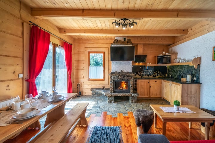 Chalets with fireplace