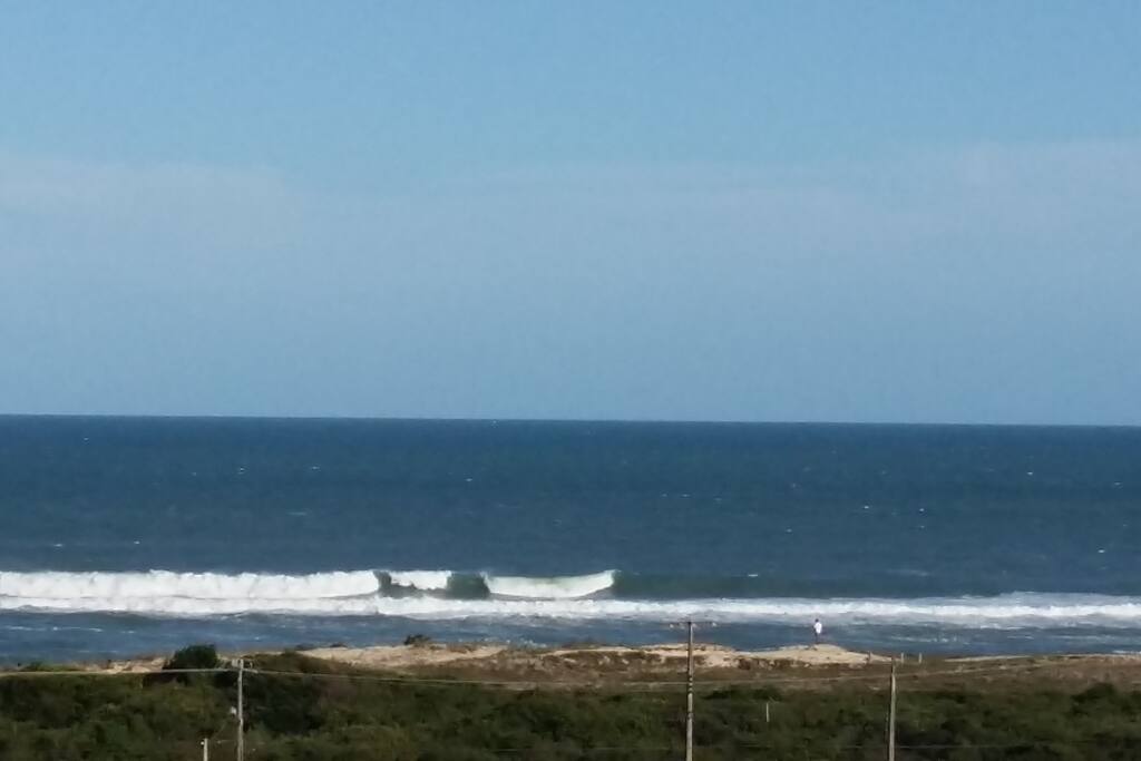 Vista da cobertura do edifício.