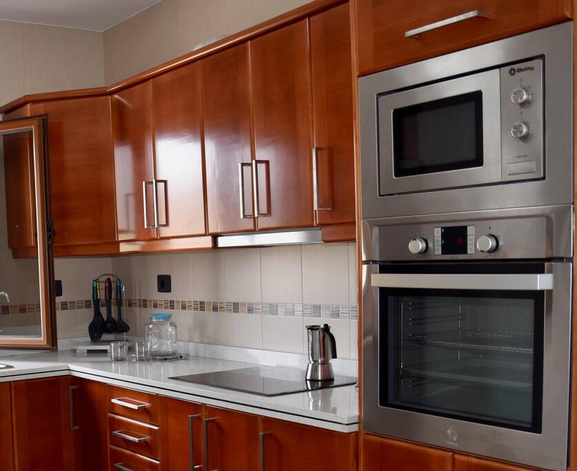 Cocina, horno y microondas
