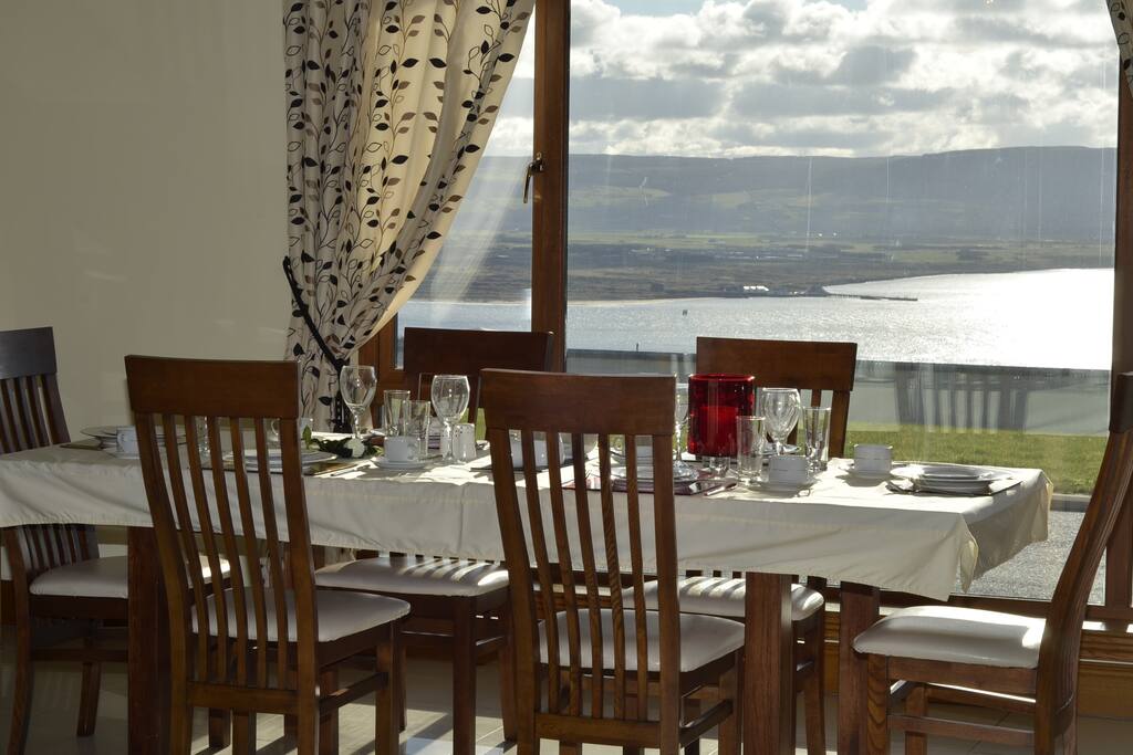 This a view from the breakfast table