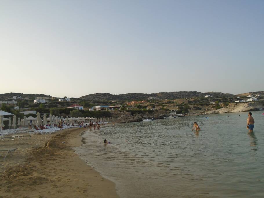 Just over the most popular beach