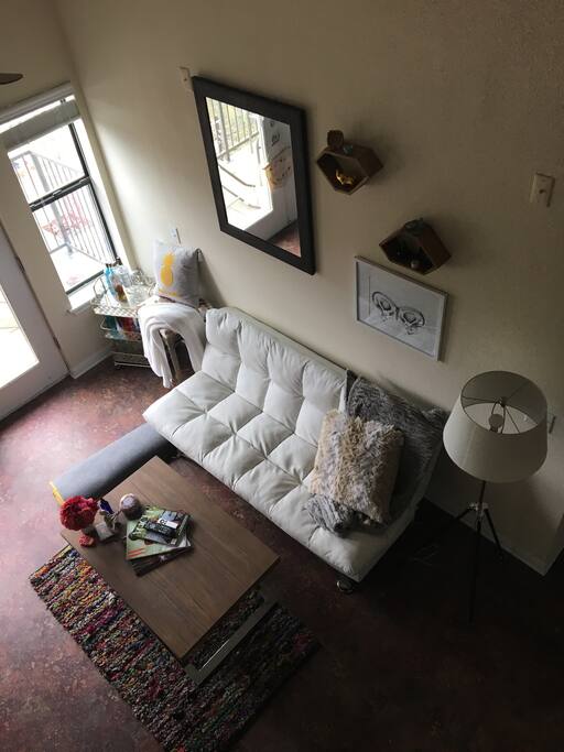 Loft view of the living room
