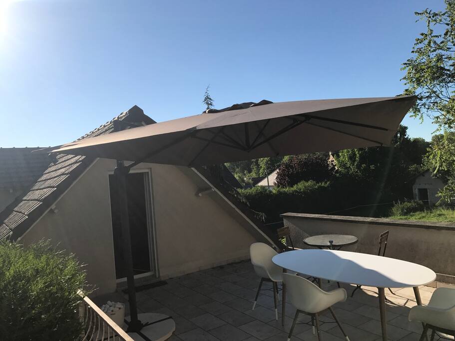 Terrasse aménagée de 35 m²