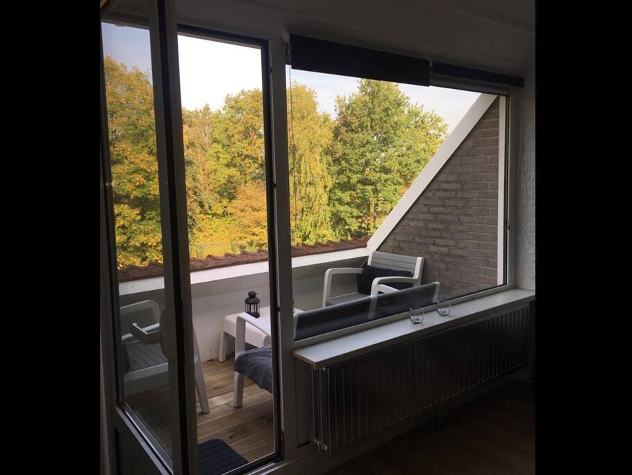 Op zuidkant gelegen balkon