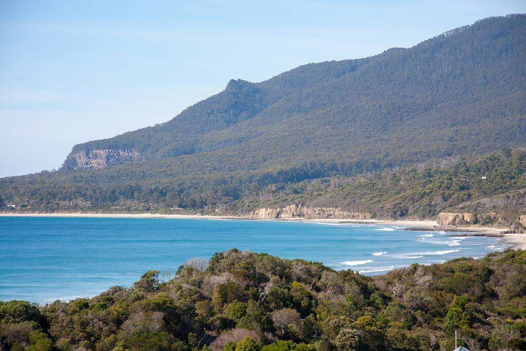 View over the southern end of Pirates Bay.
