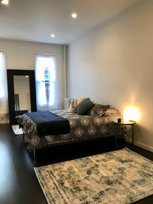Sprawling bedroom with tons of light!