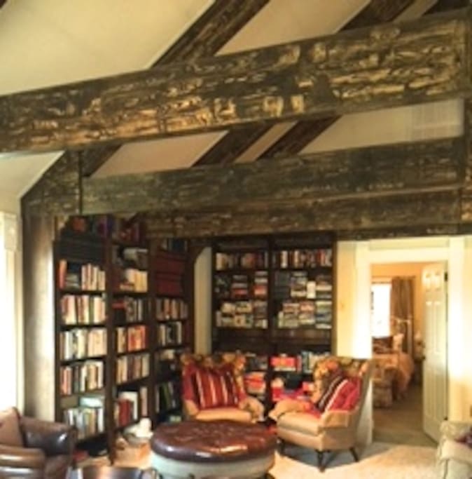 Step out of your bedroom into the library and enjoy!