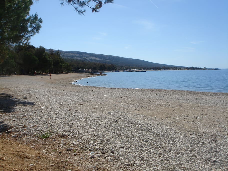 pebbles beach near house