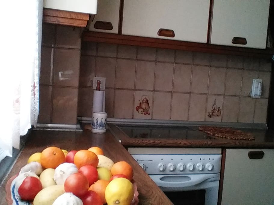 Amplia cocina.