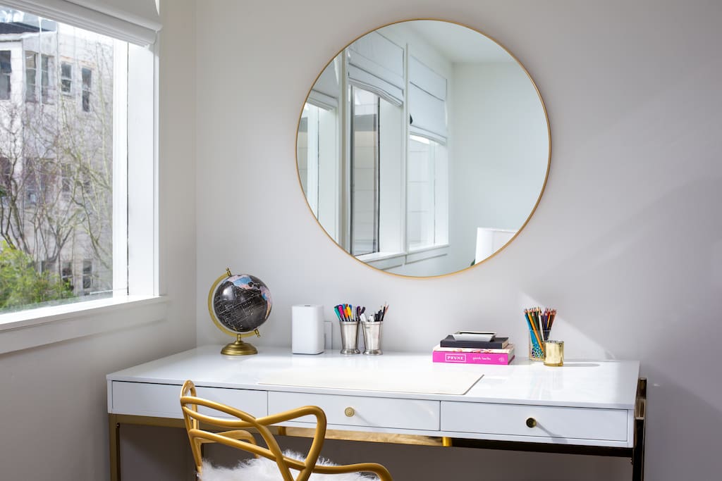 Spacious writing desk
