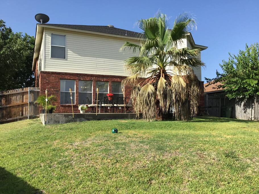 BIG fenced-in space for backyard playing!