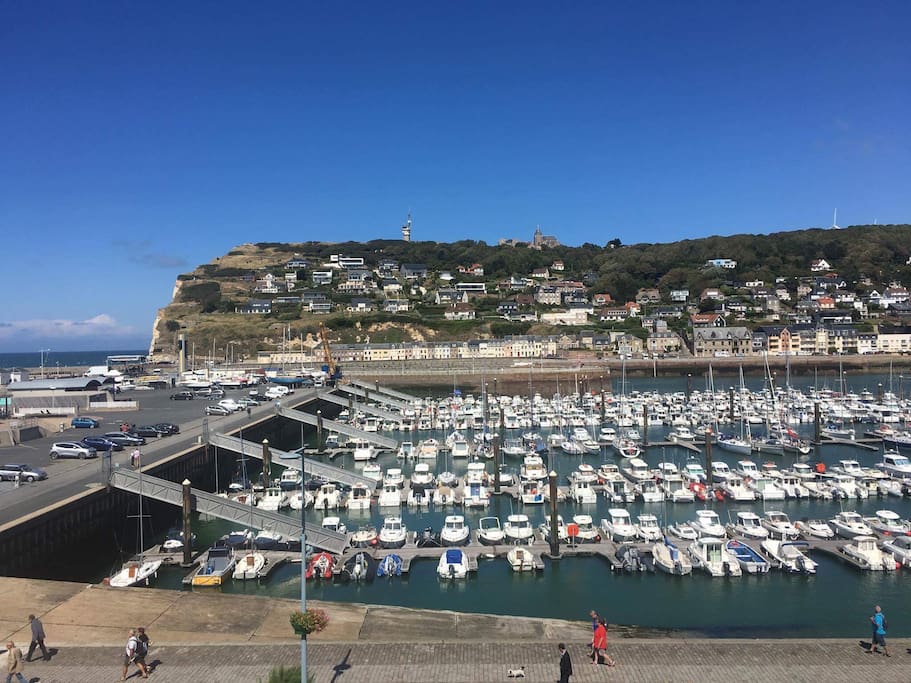 Port de plaisance vu de la fenêtre du studio
