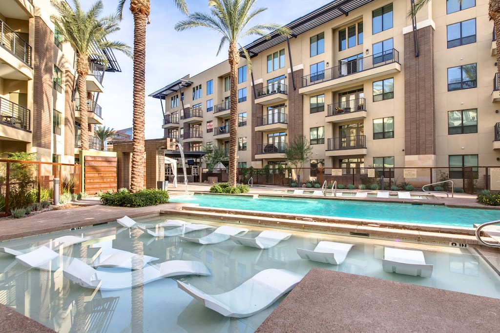You will love the heated pool and sunken sun bed loungers