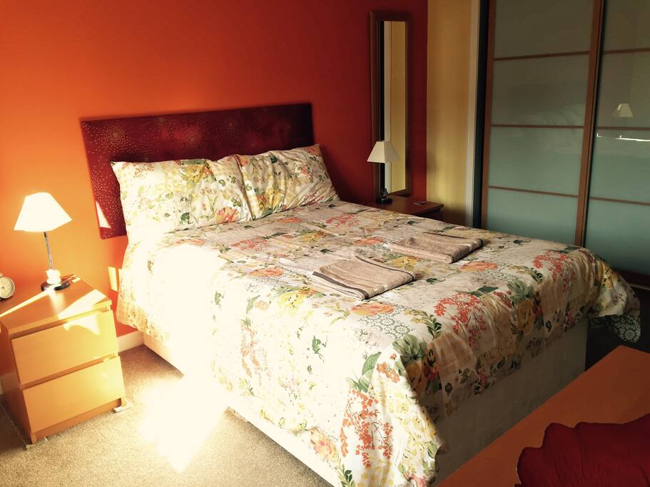 Morning sunshine complements the new colour scheme