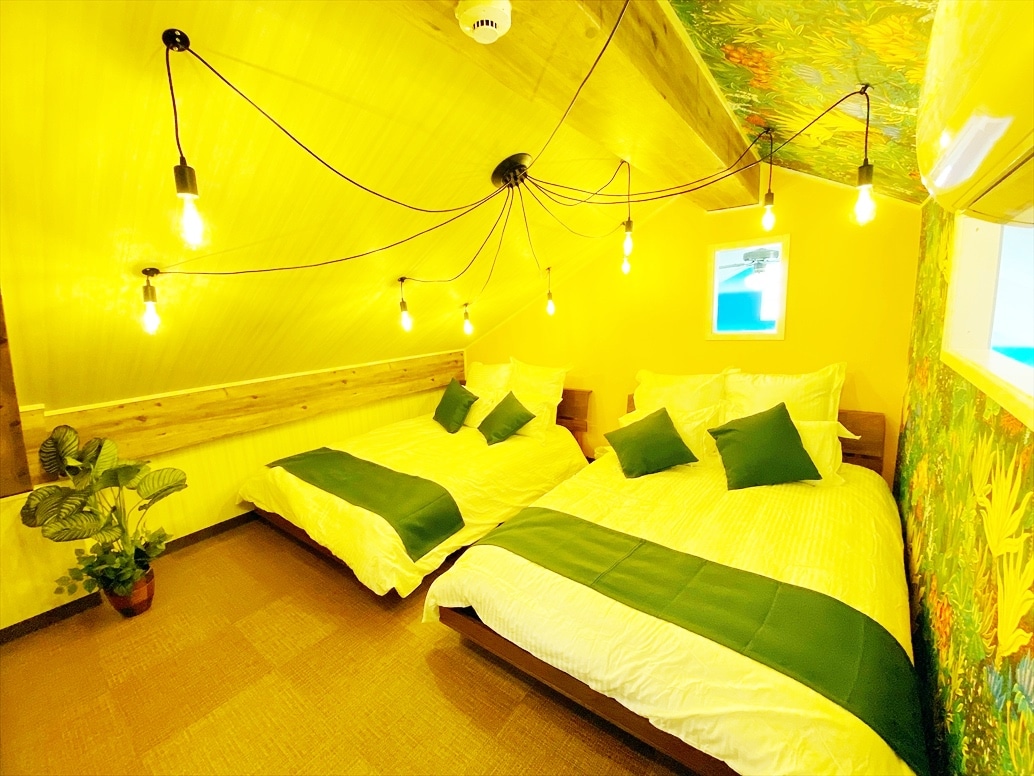 Duket si një bazë sekrete në xhungël!Dhomë gjumi në loft♪
） Kini kujdes kur përdorni fëmijë · Shkoni lart e poshtë në dhomën e krevateve Hashigo/2w në loft