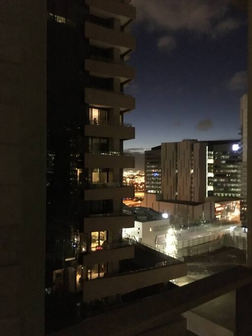 View at night before going to bed