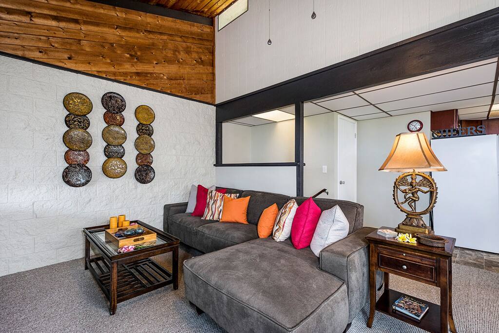 Comfortable and clean living room.