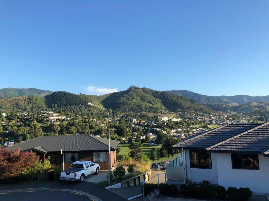 Great views of city and Grampian mountains.