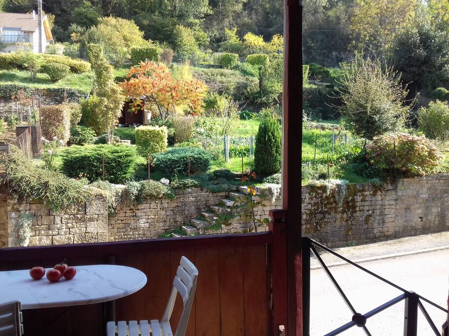 Jardin vu du balcon