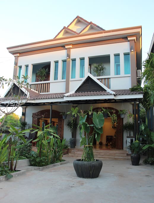 Exterior front of villa