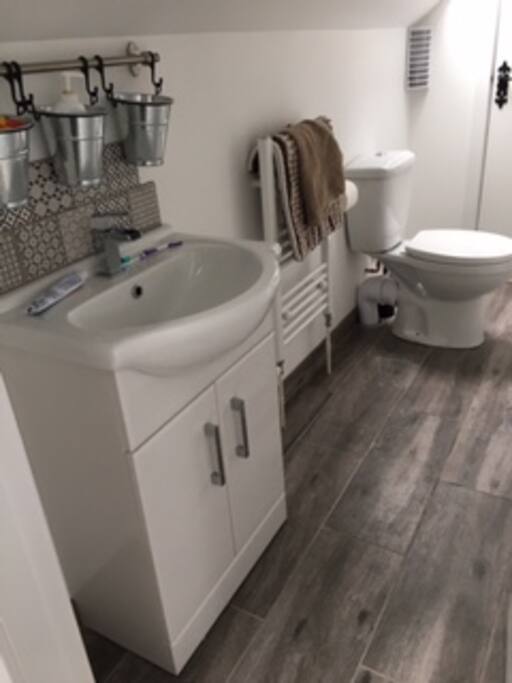 Shared shower room and toilet