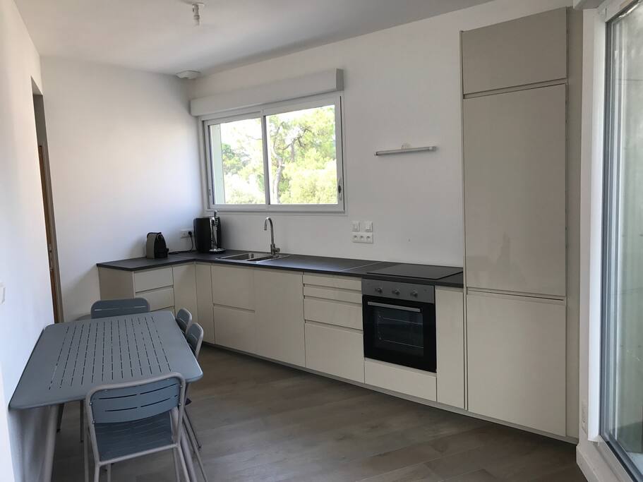 kitchen , with nespresso
