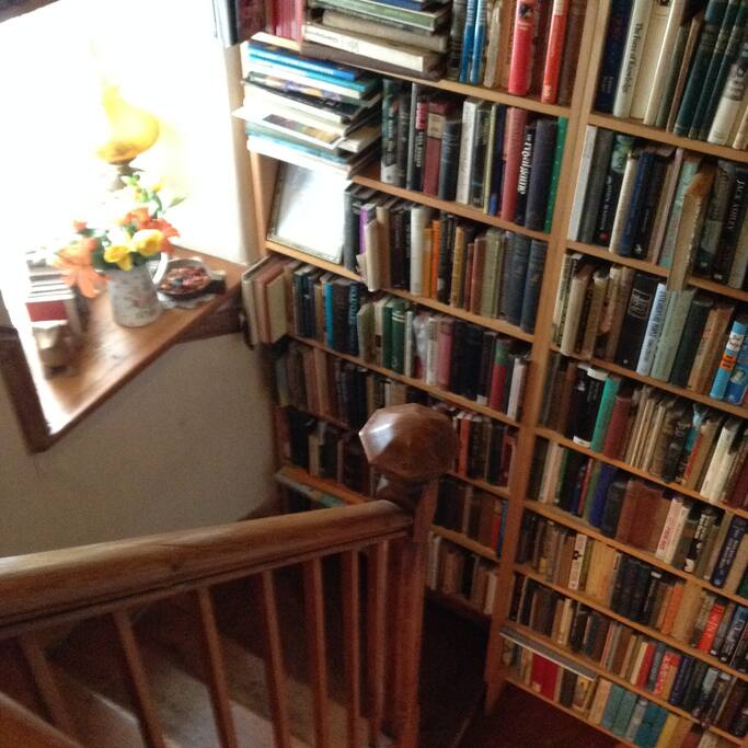 stairs to guest rooms