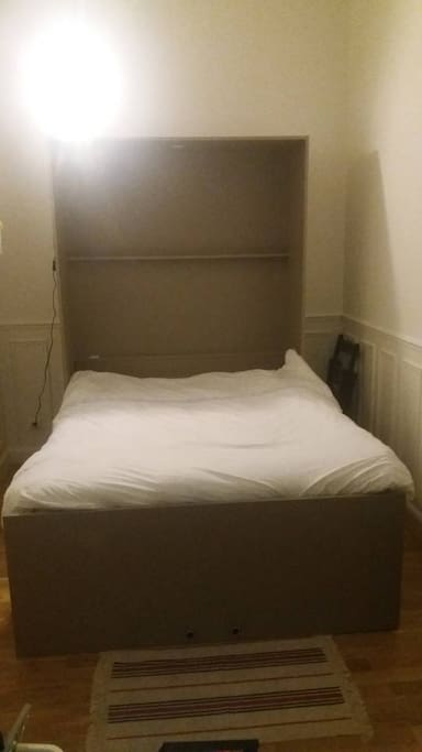 Bed opened for two