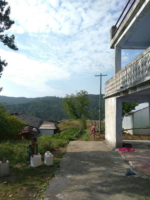 front entrance to the house