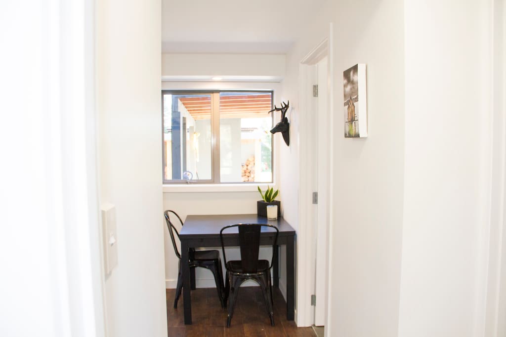 A table for two to enjoy a card game or meal