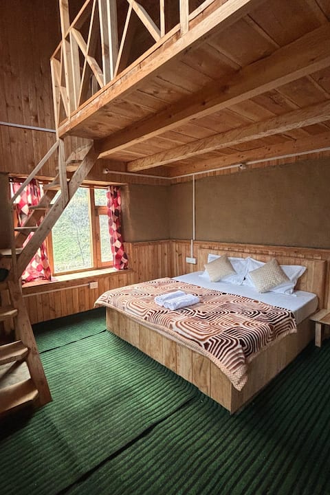 Apple orchard|Farmstay|Jibhi|Bonfire|River100m