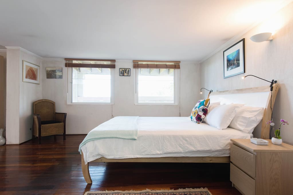 Wake up to the sounds of the crashing waves...